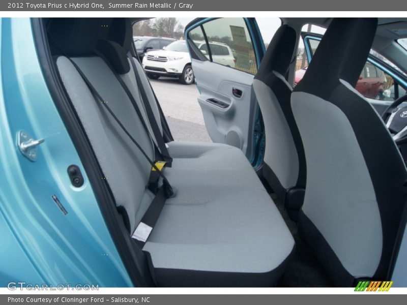 Summer Rain Metallic / Gray 2012 Toyota Prius c Hybrid One