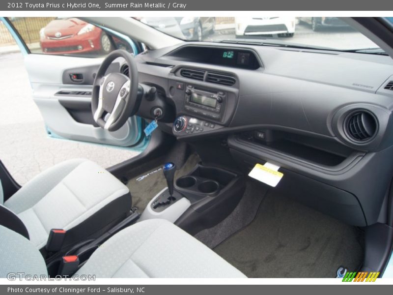 Summer Rain Metallic / Gray 2012 Toyota Prius c Hybrid One