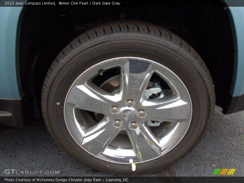 Winter Chill Pearl / Dark Slate Gray 2013 Jeep Compass Limited