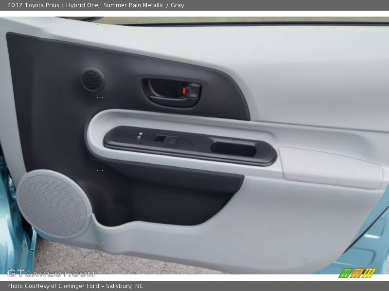 Summer Rain Metallic / Gray 2012 Toyota Prius c Hybrid One