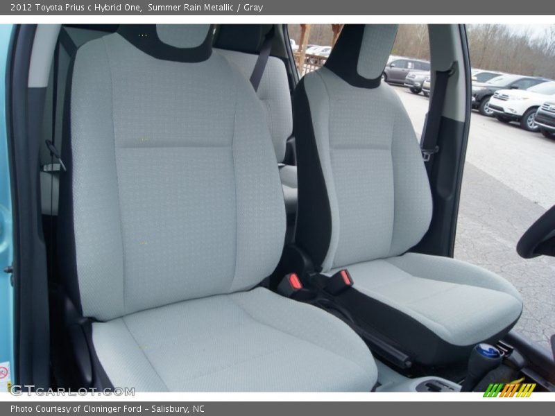 Summer Rain Metallic / Gray 2012 Toyota Prius c Hybrid One