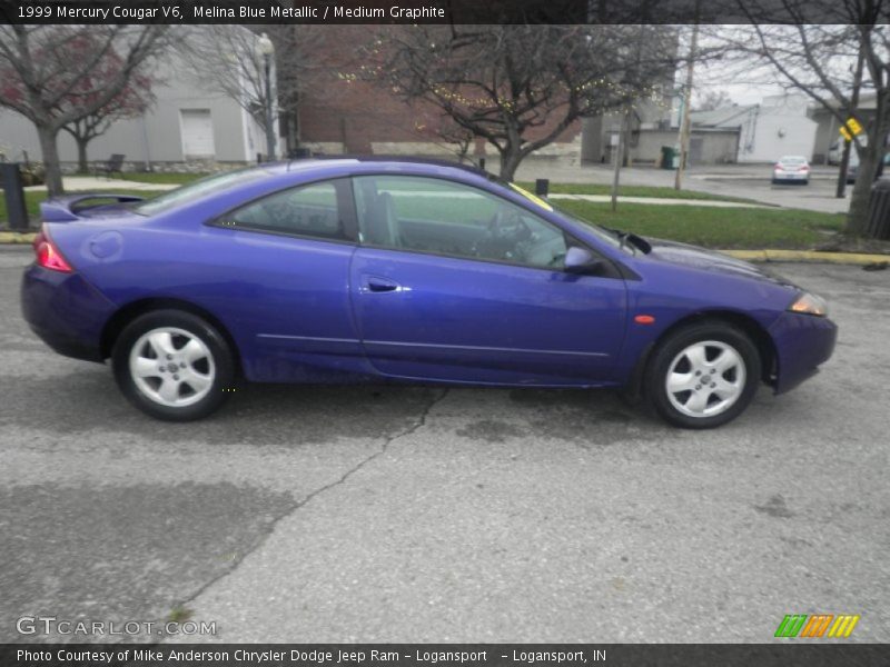 Melina Blue Metallic / Medium Graphite 1999 Mercury Cougar V6