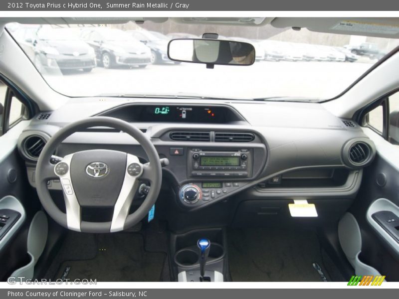 Summer Rain Metallic / Gray 2012 Toyota Prius c Hybrid One