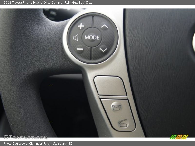 Summer Rain Metallic / Gray 2012 Toyota Prius c Hybrid One