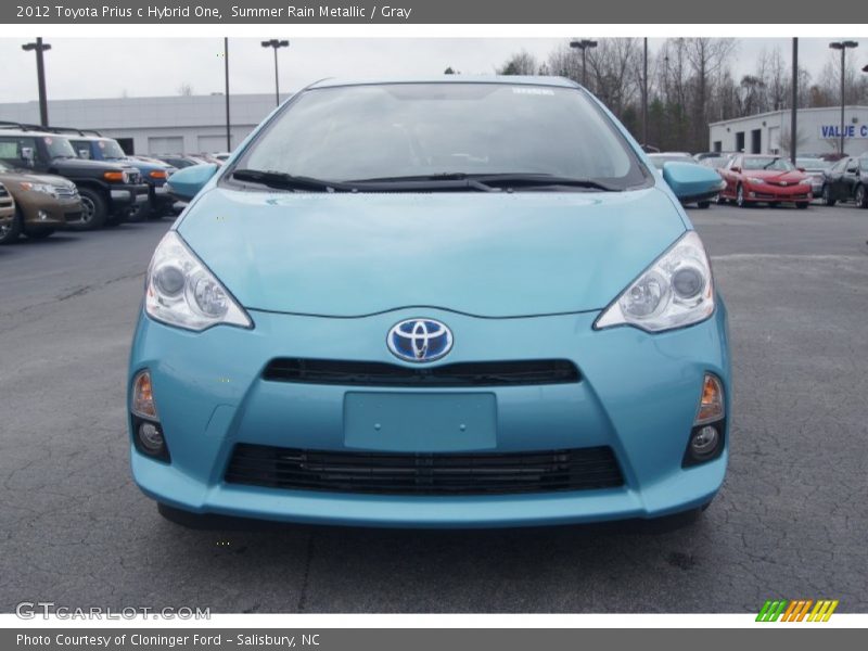Summer Rain Metallic / Gray 2012 Toyota Prius c Hybrid One