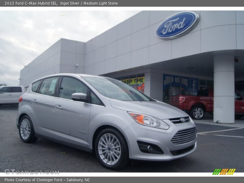 Ingot Silver / Medium Light Stone 2013 Ford C-Max Hybrid SEL