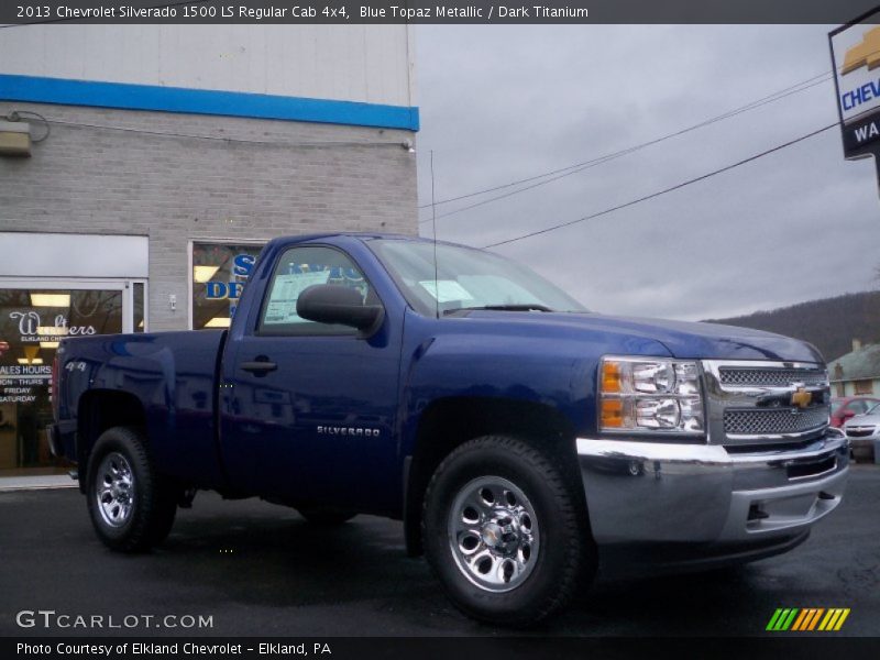 Blue Topaz Metallic / Dark Titanium 2013 Chevrolet Silverado 1500 LS Regular Cab 4x4