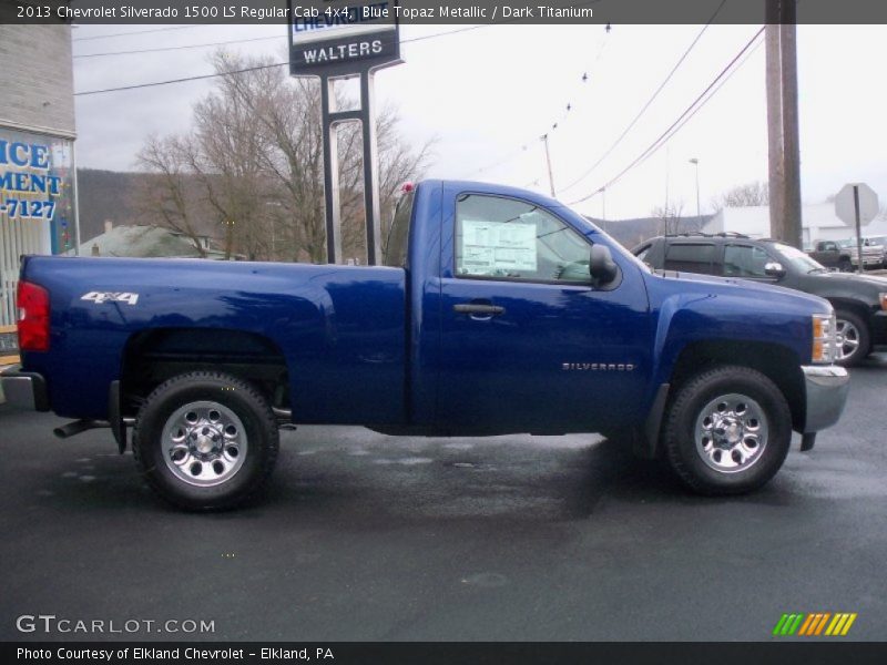 Blue Topaz Metallic / Dark Titanium 2013 Chevrolet Silverado 1500 LS Regular Cab 4x4