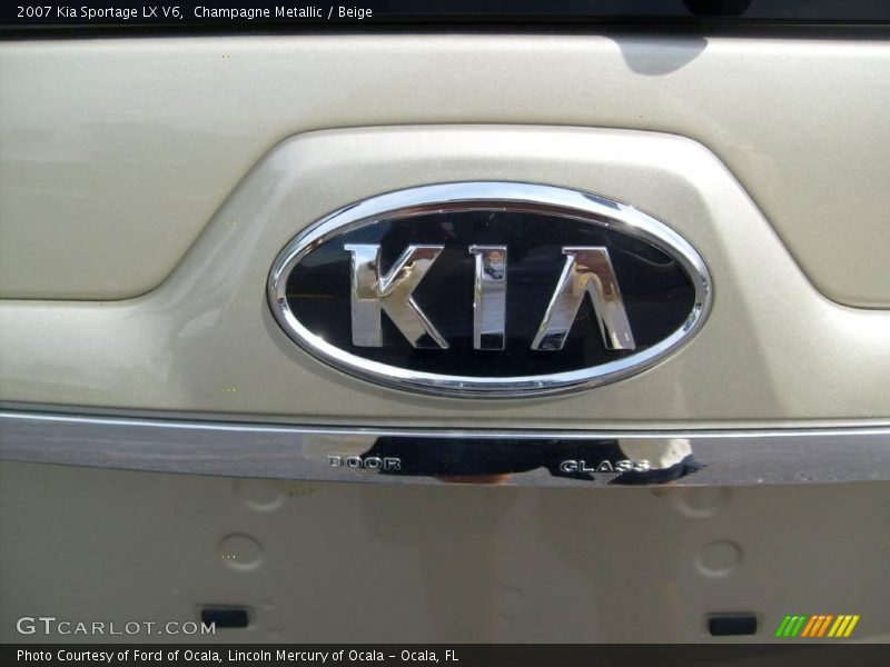 Champagne Metallic / Beige 2007 Kia Sportage LX V6