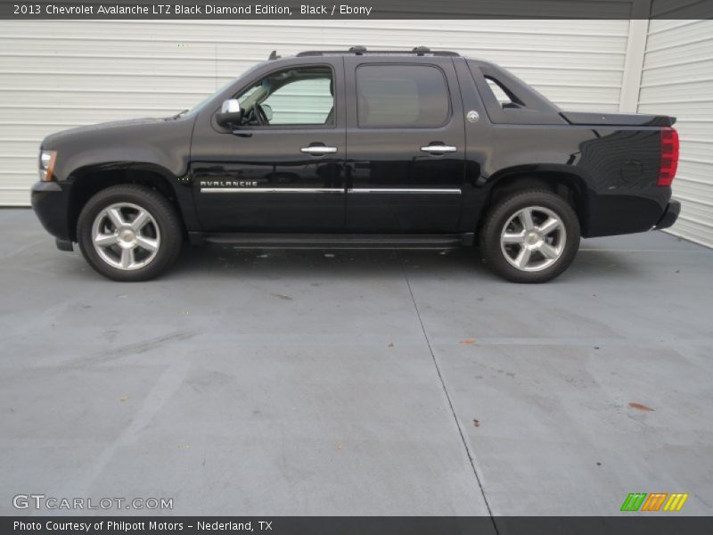 Black / Ebony 2013 Chevrolet Avalanche LTZ Black Diamond Edition
