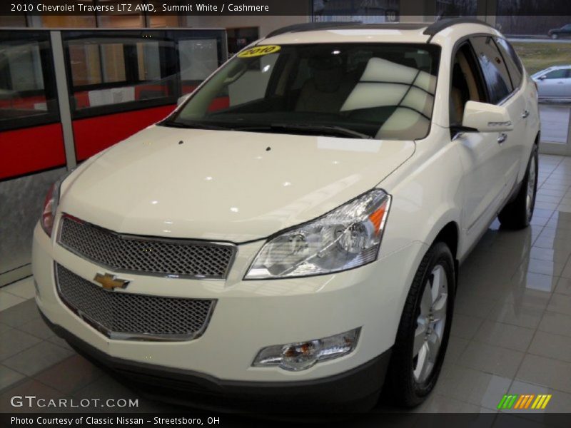 Summit White / Cashmere 2010 Chevrolet Traverse LTZ AWD
