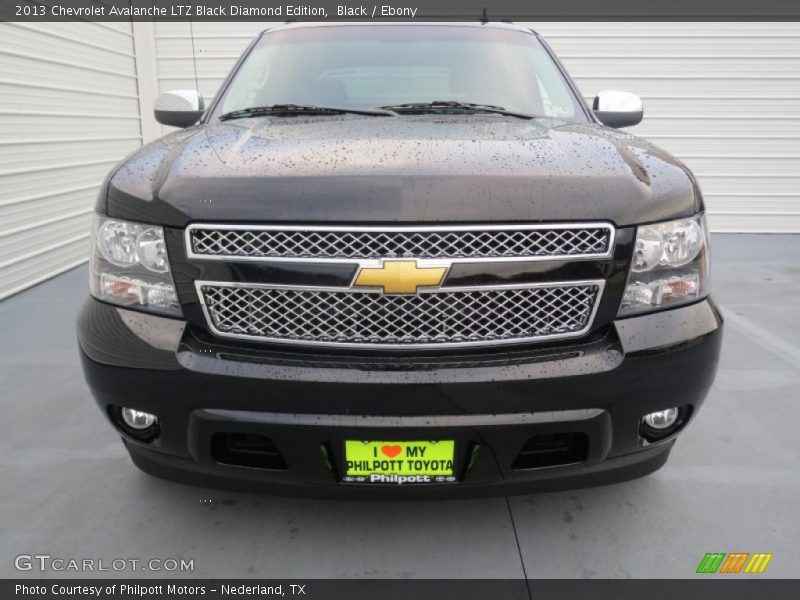 Black / Ebony 2013 Chevrolet Avalanche LTZ Black Diamond Edition