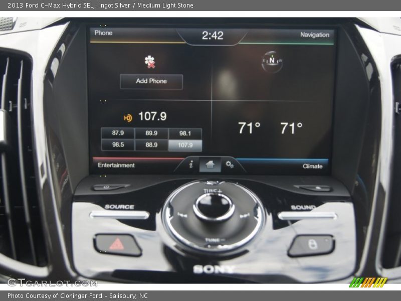 Controls of 2013 C-Max Hybrid SEL