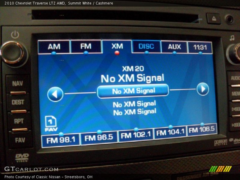 Audio System of 2010 Traverse LTZ AWD