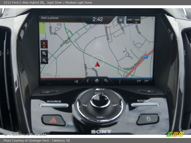 Navigation of 2013 C-Max Hybrid SEL
