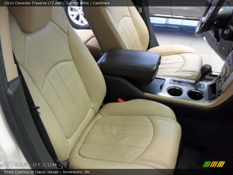Front Seat of 2010 Traverse LTZ AWD