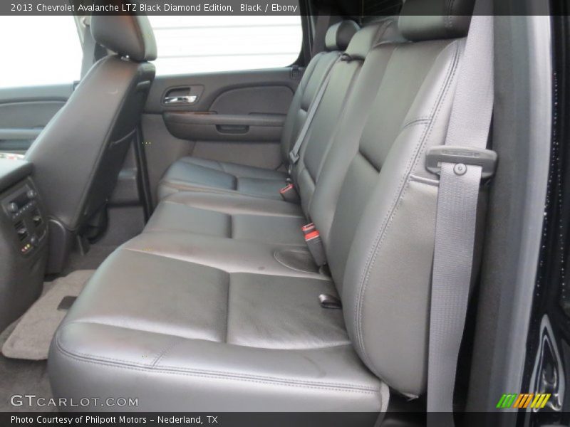 Rear Seat of 2013 Avalanche LTZ Black Diamond Edition