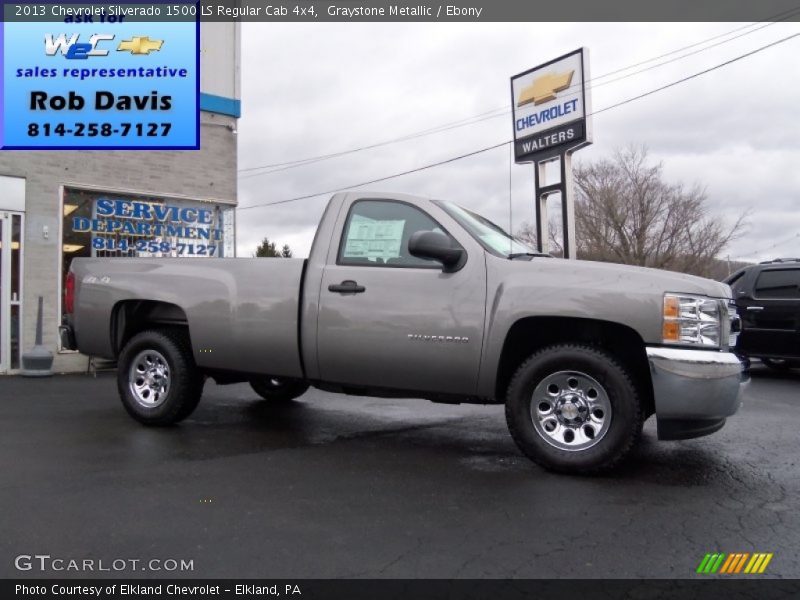Graystone Metallic / Ebony 2013 Chevrolet Silverado 1500 LS Regular Cab 4x4