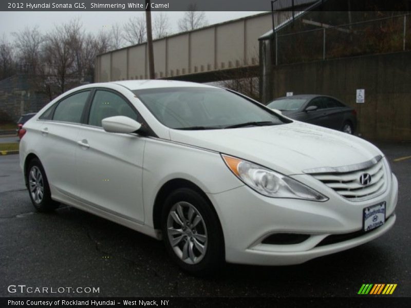 Shimmering White / Camel 2012 Hyundai Sonata GLS