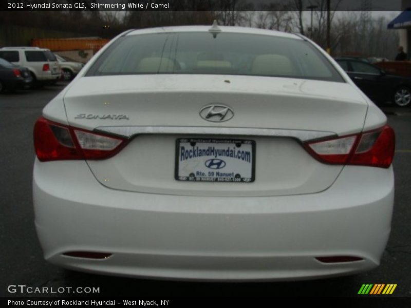 Shimmering White / Camel 2012 Hyundai Sonata GLS