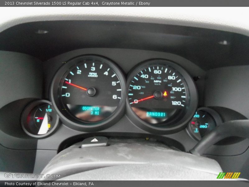 Graystone Metallic / Ebony 2013 Chevrolet Silverado 1500 LS Regular Cab 4x4