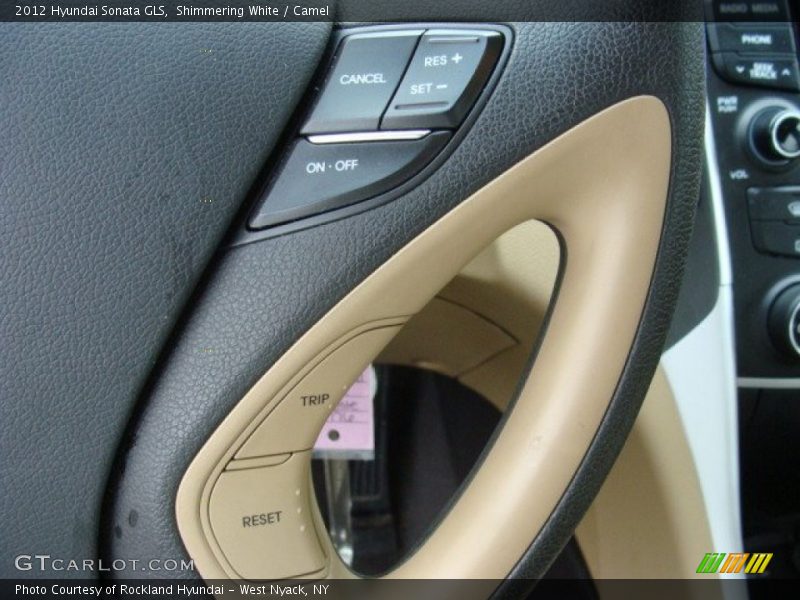 Shimmering White / Camel 2012 Hyundai Sonata GLS