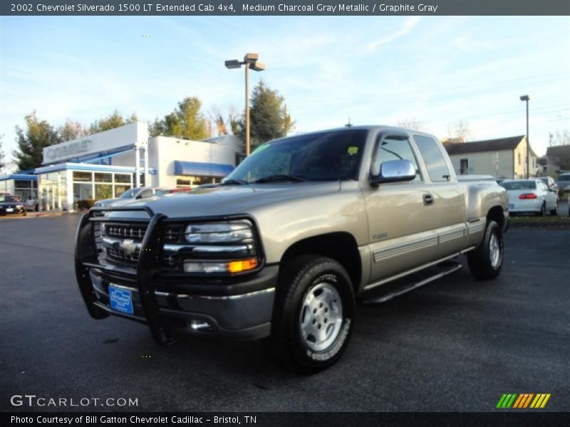 Medium Charcoal Gray Metallic / Graphite Gray 2002 Chevrolet Silverado 1500 LT Extended Cab 4x4