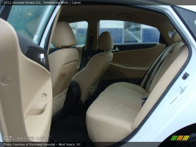 Shimmering White / Camel 2012 Hyundai Sonata GLS