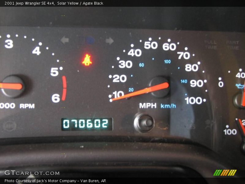 Solar Yellow / Agate Black 2001 Jeep Wrangler SE 4x4