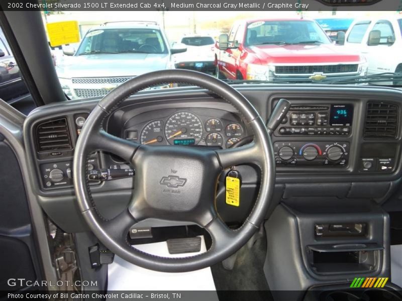 Medium Charcoal Gray Metallic / Graphite Gray 2002 Chevrolet Silverado 1500 LT Extended Cab 4x4