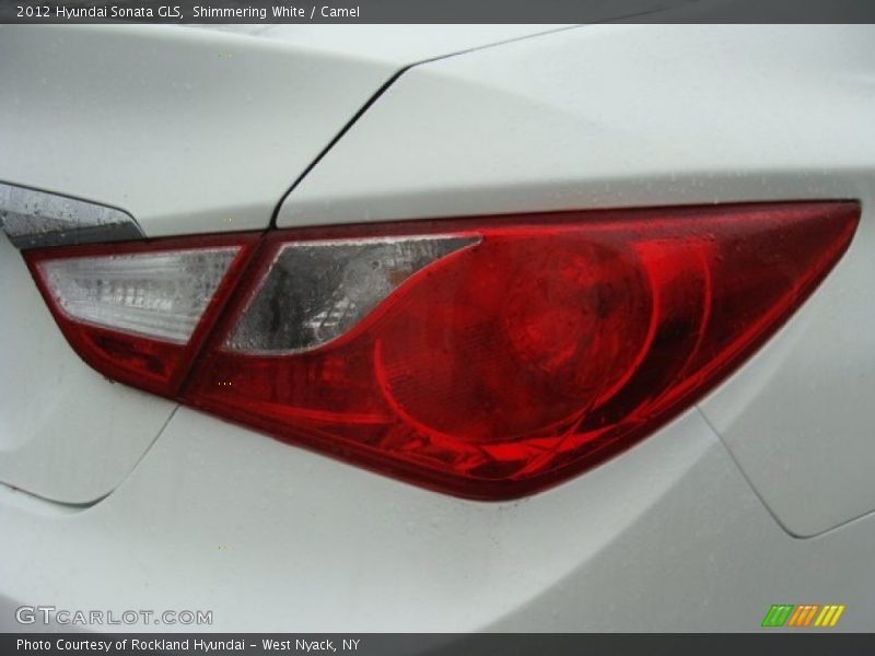Shimmering White / Camel 2012 Hyundai Sonata GLS
