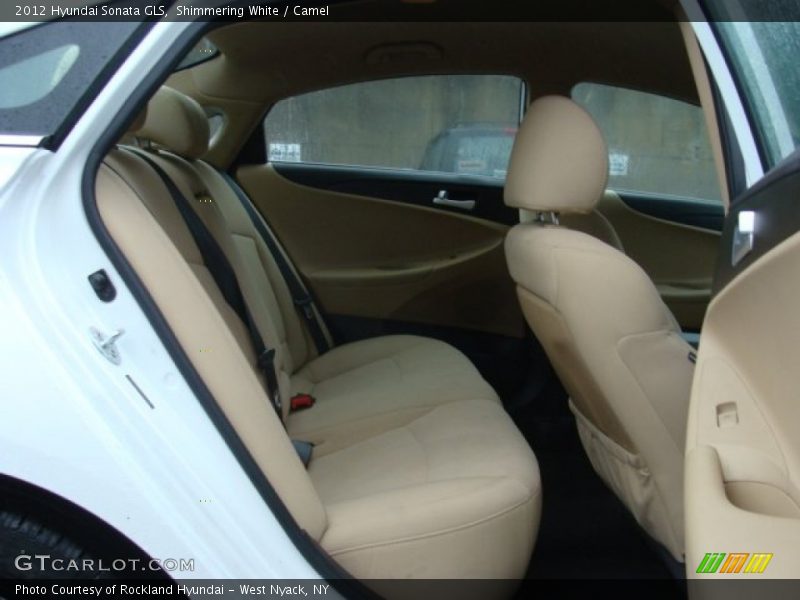 Shimmering White / Camel 2012 Hyundai Sonata GLS