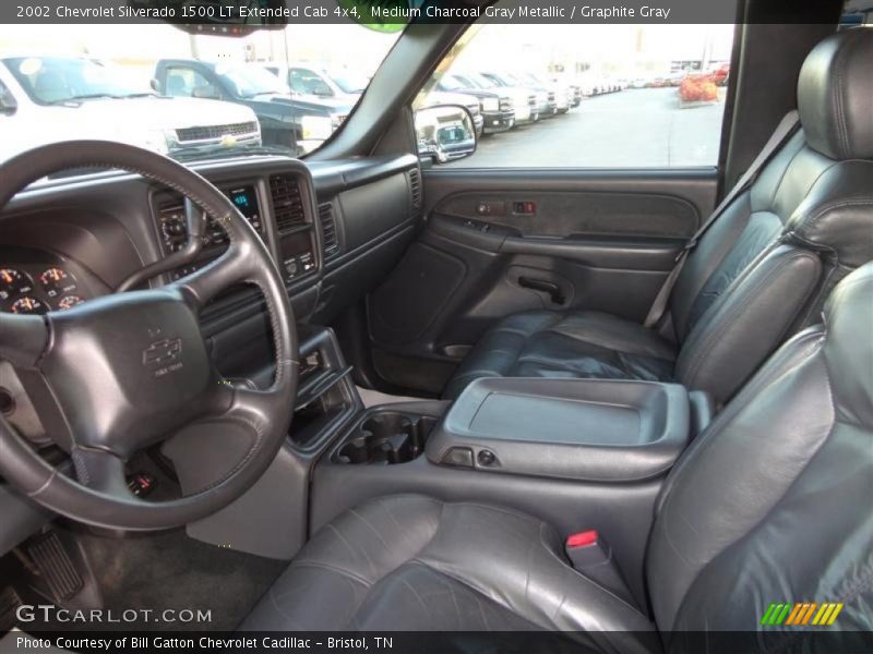 Medium Charcoal Gray Metallic / Graphite Gray 2002 Chevrolet Silverado 1500 LT Extended Cab 4x4