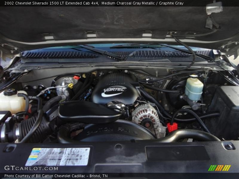 Medium Charcoal Gray Metallic / Graphite Gray 2002 Chevrolet Silverado 1500 LT Extended Cab 4x4