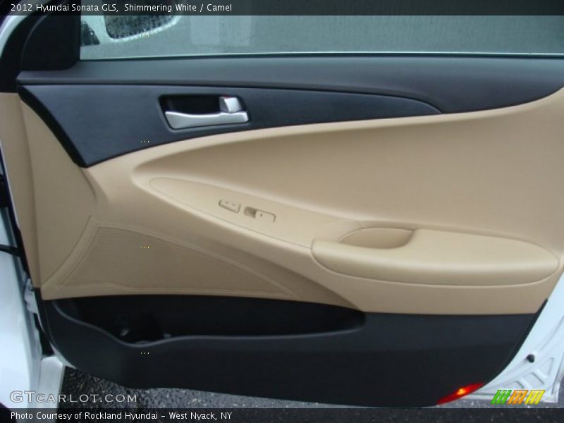 Shimmering White / Camel 2012 Hyundai Sonata GLS