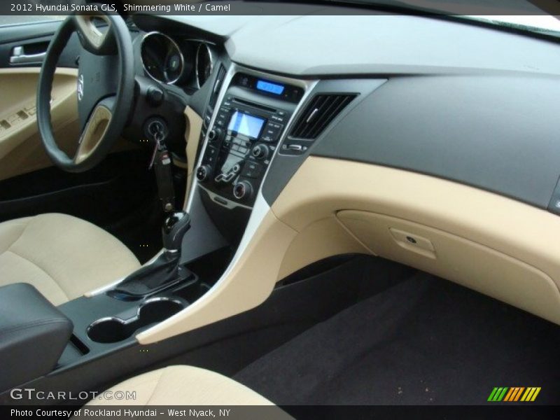 Shimmering White / Camel 2012 Hyundai Sonata GLS