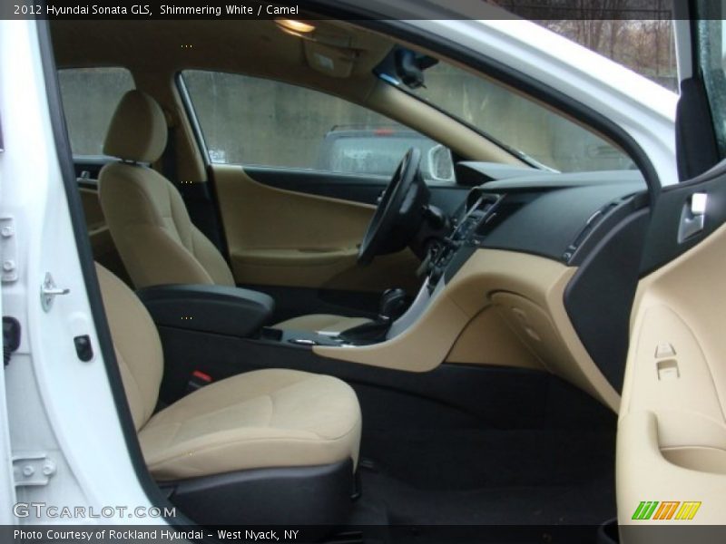 Shimmering White / Camel 2012 Hyundai Sonata GLS