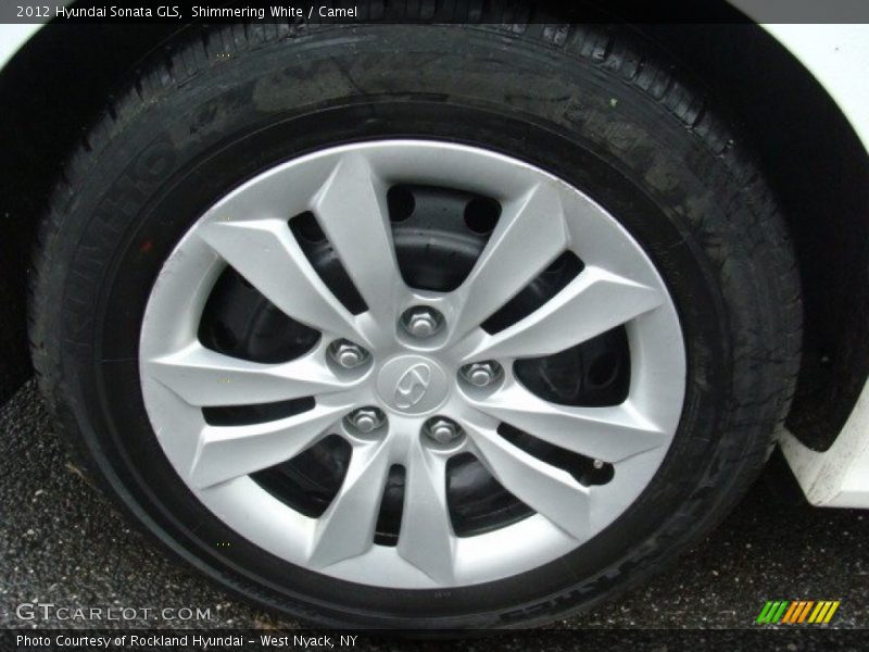 Shimmering White / Camel 2012 Hyundai Sonata GLS