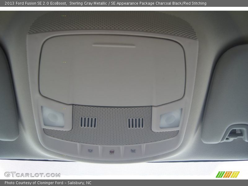 Sterling Gray Metallic / SE Appearance Package Charcoal Black/Red Stitching 2013 Ford Fusion SE 2.0 EcoBoost