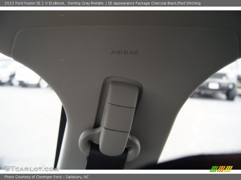 Sterling Gray Metallic / SE Appearance Package Charcoal Black/Red Stitching 2013 Ford Fusion SE 2.0 EcoBoost
