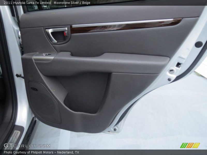 Moonstone Silver / Beige 2011 Hyundai Santa Fe Limited