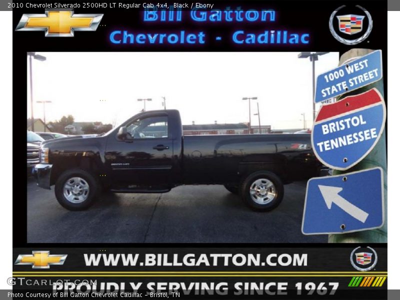 Black / Ebony 2010 Chevrolet Silverado 2500HD LT Regular Cab 4x4