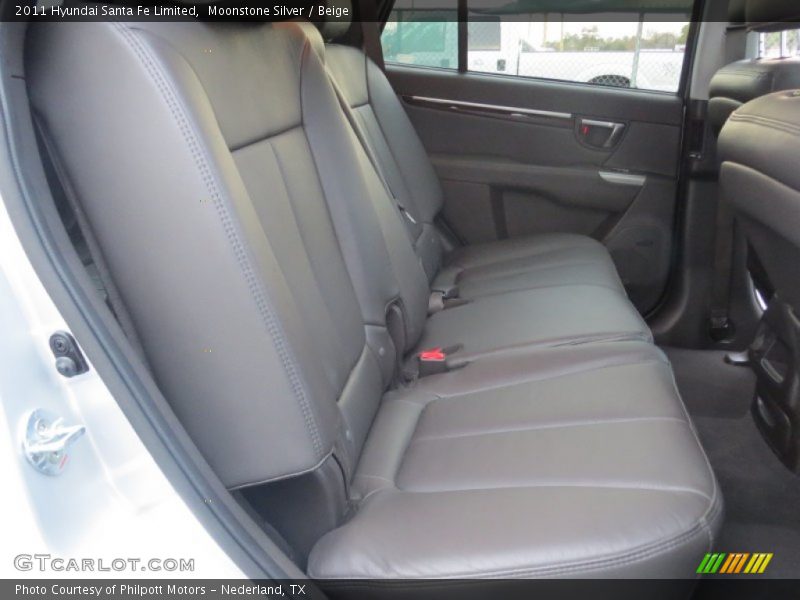 Moonstone Silver / Beige 2011 Hyundai Santa Fe Limited