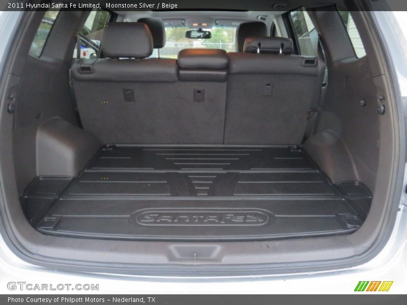 Moonstone Silver / Beige 2011 Hyundai Santa Fe Limited