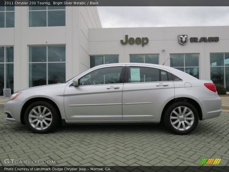 Bright Silver Metallic / Black 2011 Chrysler 200 Touring