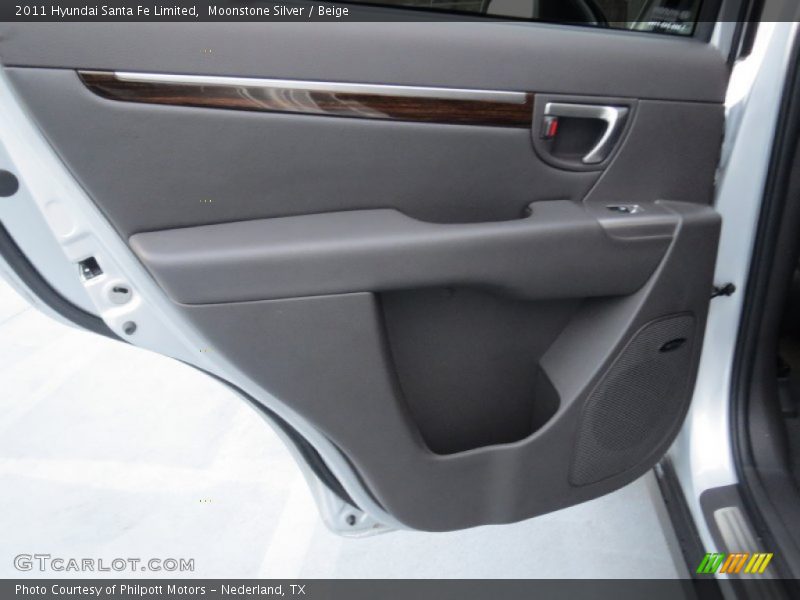 Moonstone Silver / Beige 2011 Hyundai Santa Fe Limited