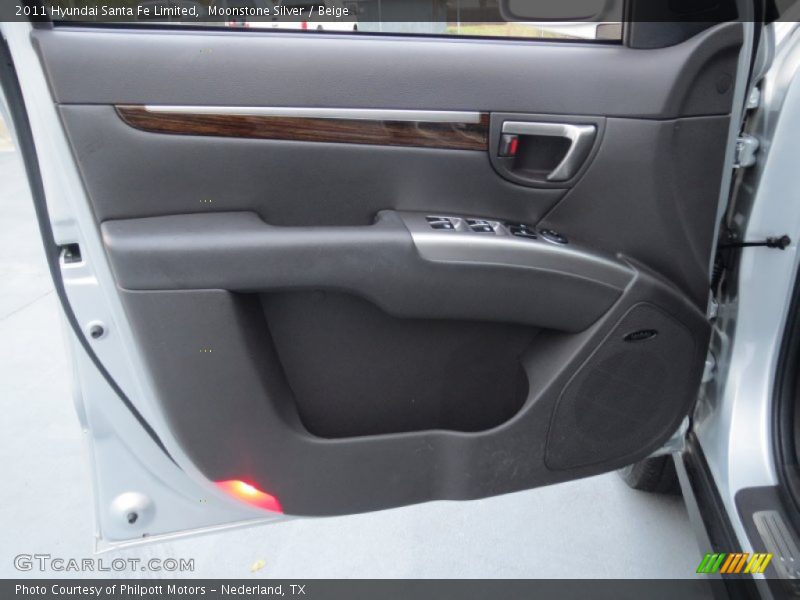 Moonstone Silver / Beige 2011 Hyundai Santa Fe Limited