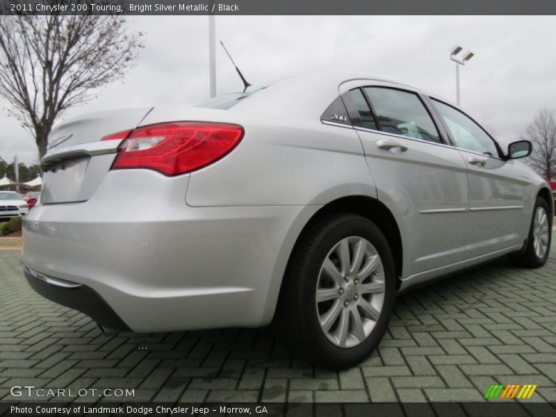 Bright Silver Metallic / Black 2011 Chrysler 200 Touring