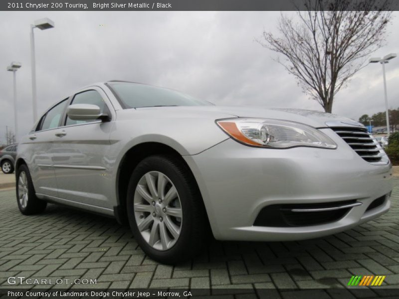 Bright Silver Metallic / Black 2011 Chrysler 200 Touring
