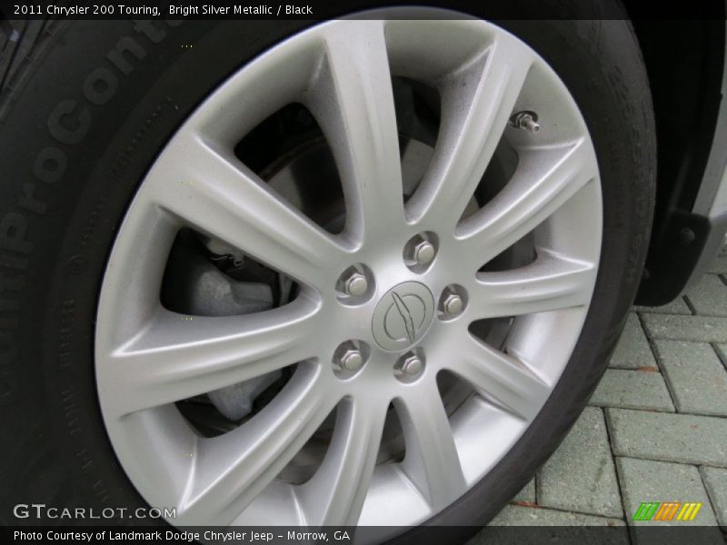 Bright Silver Metallic / Black 2011 Chrysler 200 Touring